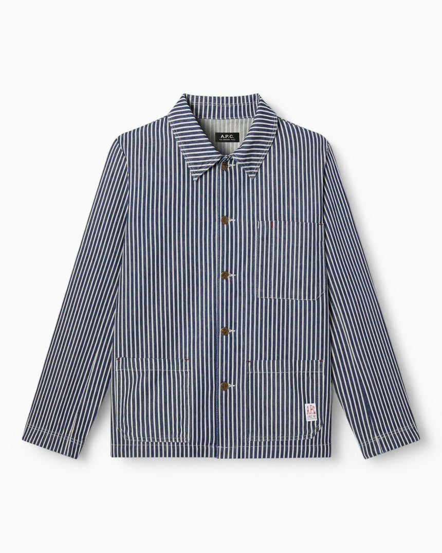 A.P.C. Raphael Erkek Gömlek Ceket Blue/White