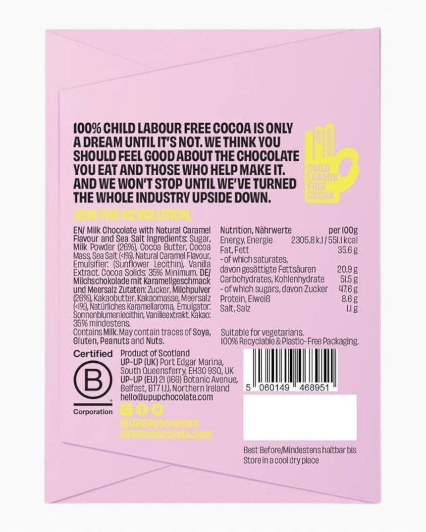UP-UP Salted Caramel Chocolate Bar 60G