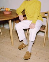Boston Suede Shearling Sandals