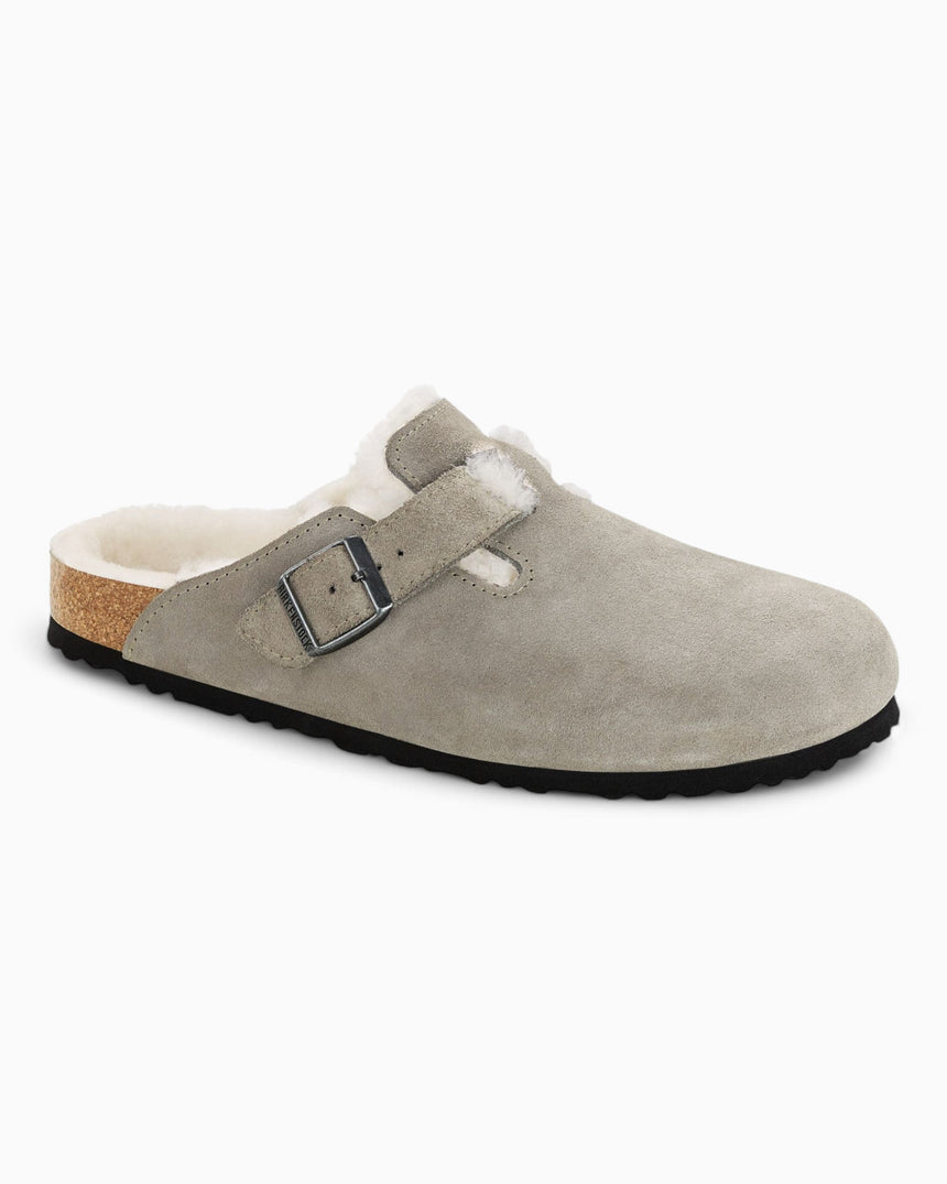 Boston Suede Shearling Sandals