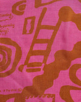 Brick By Brick Pink Scarf 57x57