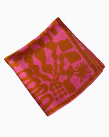 Brick By Brick Pink Scarf 57x57