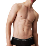 Calvin Klein Hip Brief 3PK Cotton Classics - Erkek B - Black/Charc Heather/Syrah Wbs