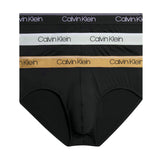 Calvin Klein Hip Brief 3PK Micro Stretch Wicking - Erkek B- Black/ Tigers Eye/ Lunar Rock Wb