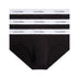 Calvin Klein Hip Brief 3PK Modern Cotton - Erkek Black