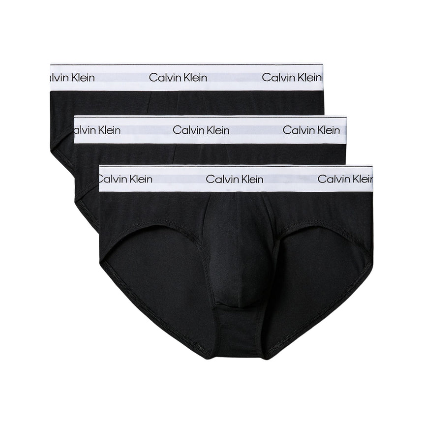 Calvin Klein Hip Brief 3PK Modern Cotton - Erkek Black