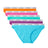 Calvin Klein Low Rise Bikini Briefs 5PK Modern Logo - Kadın Pl Grn/Fch Fdr/Dhl/Bl Atl/Vbrt Org