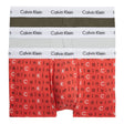 Calvin Klein Low Rise Trunk 3PK Cotton Stretch - Erkek Sd Lg Pr_cl Mln