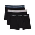 Calvin Klein Low Rise Trunk 3PK Cotton Stretch - Erkek B - Blk/Hemisphere Bl/Ash Wbs