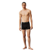 Calvin Klein Low Rise Trunk 3PK Cotton Stretch - Erkek B - Blk/Hemisphere Bl/Ash Wbs