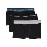 Calvin Klein Low Rise Trunk 3PK Cotton Stretch - Erkek B - Ink/Ash/Troposphere