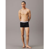 Calvin Klein Low Rise Trunk 3PK Cotton Stretch - Erkek B - Ink/Ash/Troposphere