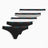 Calvin Klein Thong 5PK Icon Logo - Kadın Black/White/Black/Grey Htr/White