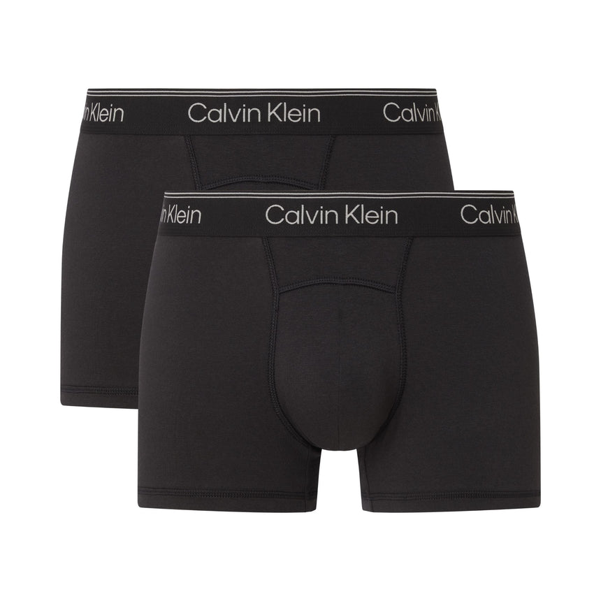 Calvin Klein Trunk 2PK Athletic Cotton - Erkek Black