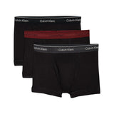 Calvin Klein Trunk 3PK Cotton Classics - Erkek B-Black/Charc Heather/Syrah WBS