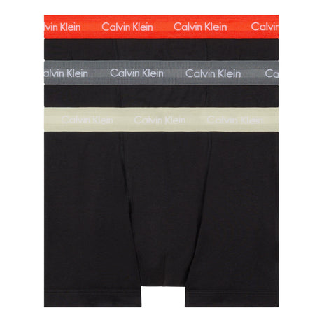 Calvin Klein Trunk 3PK Cotton Stretch - Erkek B- Cher Ks/Eiffle Twr/Moss Gr Wbs