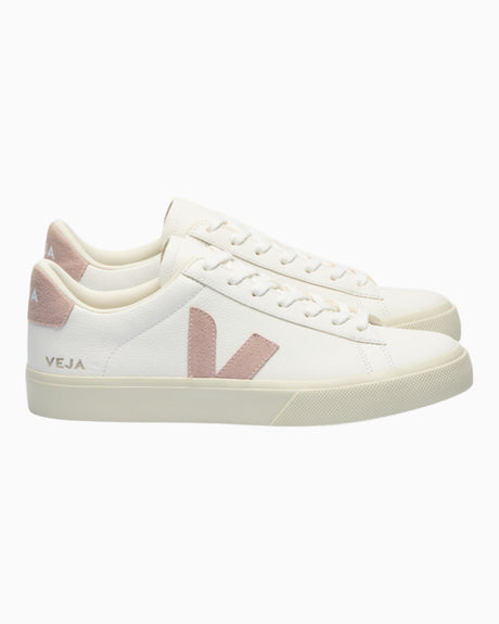 VEJA Campo Chromefree Leather Kadın Sneaker Extra White/Babe