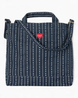 Carhartt WIP Drewe Big Tote Bag Big Heart Pinstripe Ink / Natural