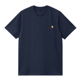 Carhartt WIP S/S American Script Erkek T-Shirt Air Force Blue