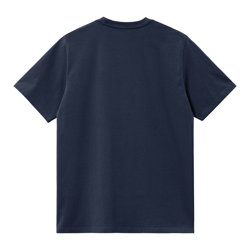 Carhartt WIP S/S American Script Erkek T-Shirt Air Force Blue