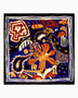 Changing Flora Navy Wool Scarf 140x140
