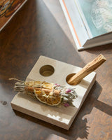 Travertine Incense Burner