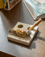 Travertine Incense Burner