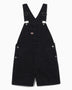 Dickies Duck Canvas Short Bib Kadın Tulum Stone Washed Black
