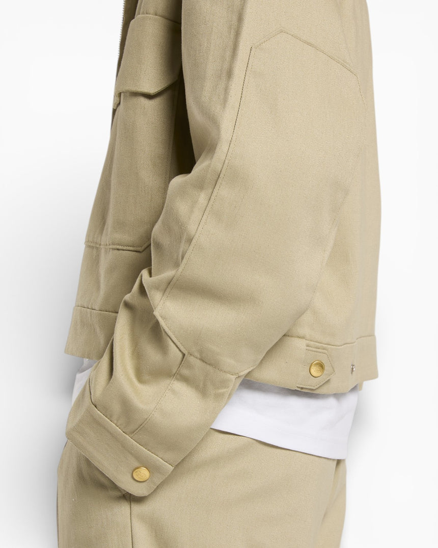 Hemp Twill Trucker Men's Jacket