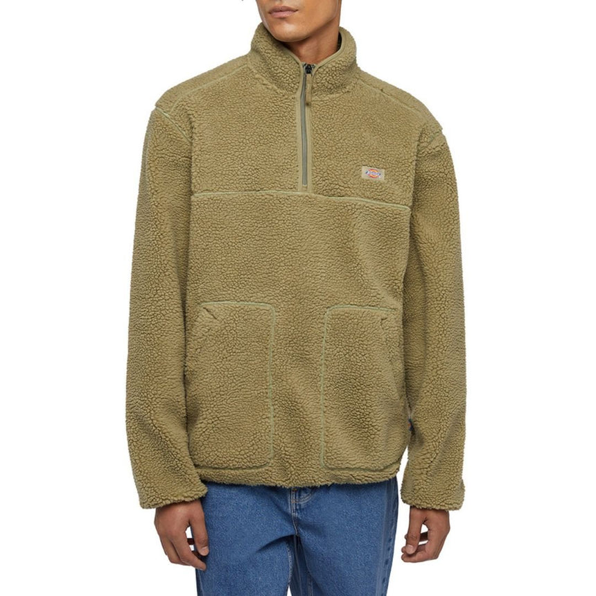 Dickies Mount Hope Quarter Zip Erkek Sweatshirt Imperial Green