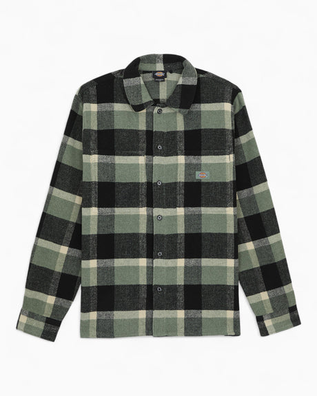 Dickies Plaid Coaling Erkek Gömlek Sea Spray