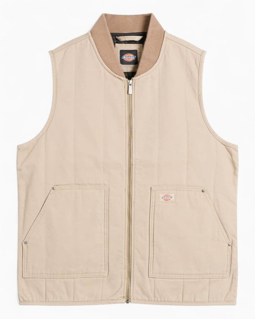 Dickies Quilted Canvas Erkek Yelek Desert Sand