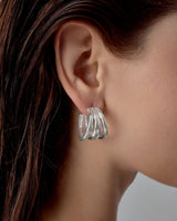 Dieci Dita Pulsar Earrings Silver