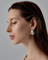 Dieci Dita Pulsar Earrings Silver
