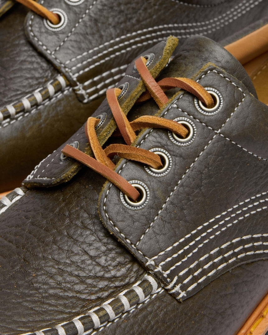 Lowell Wild Grain Leather Moc Toe Shoes