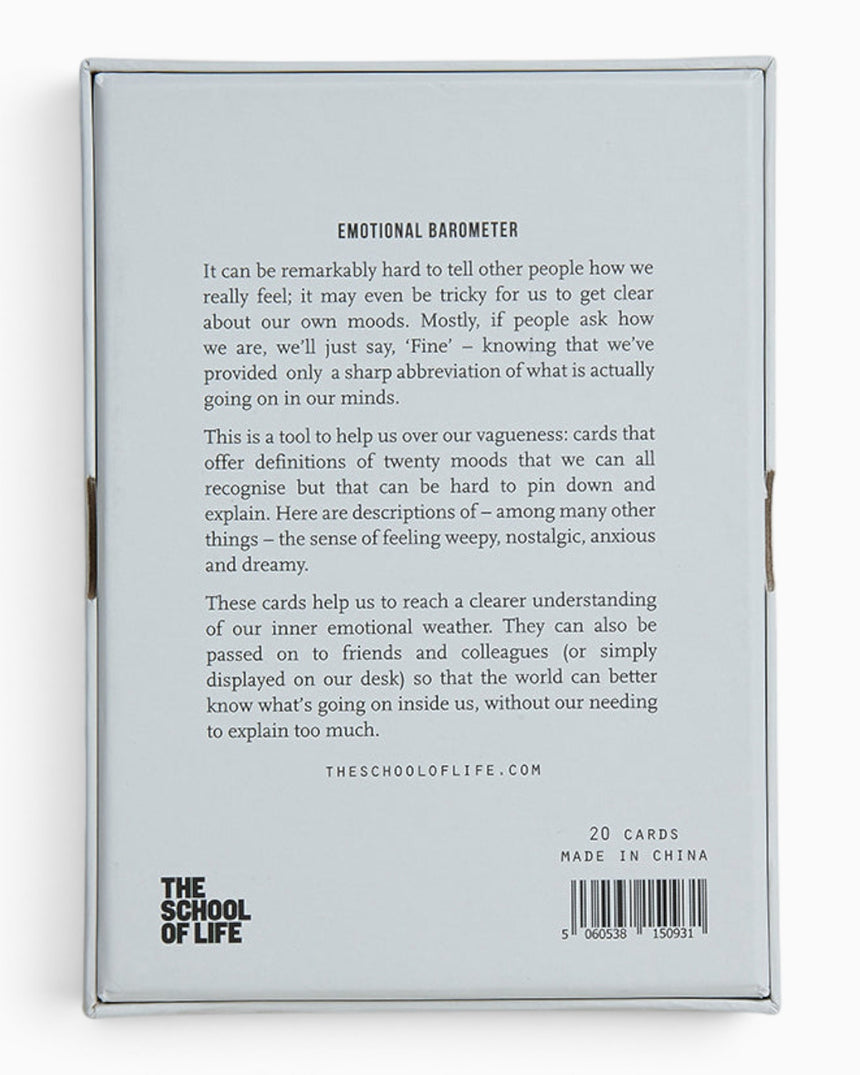 Emotional Barometer, Mood Tracker Cards