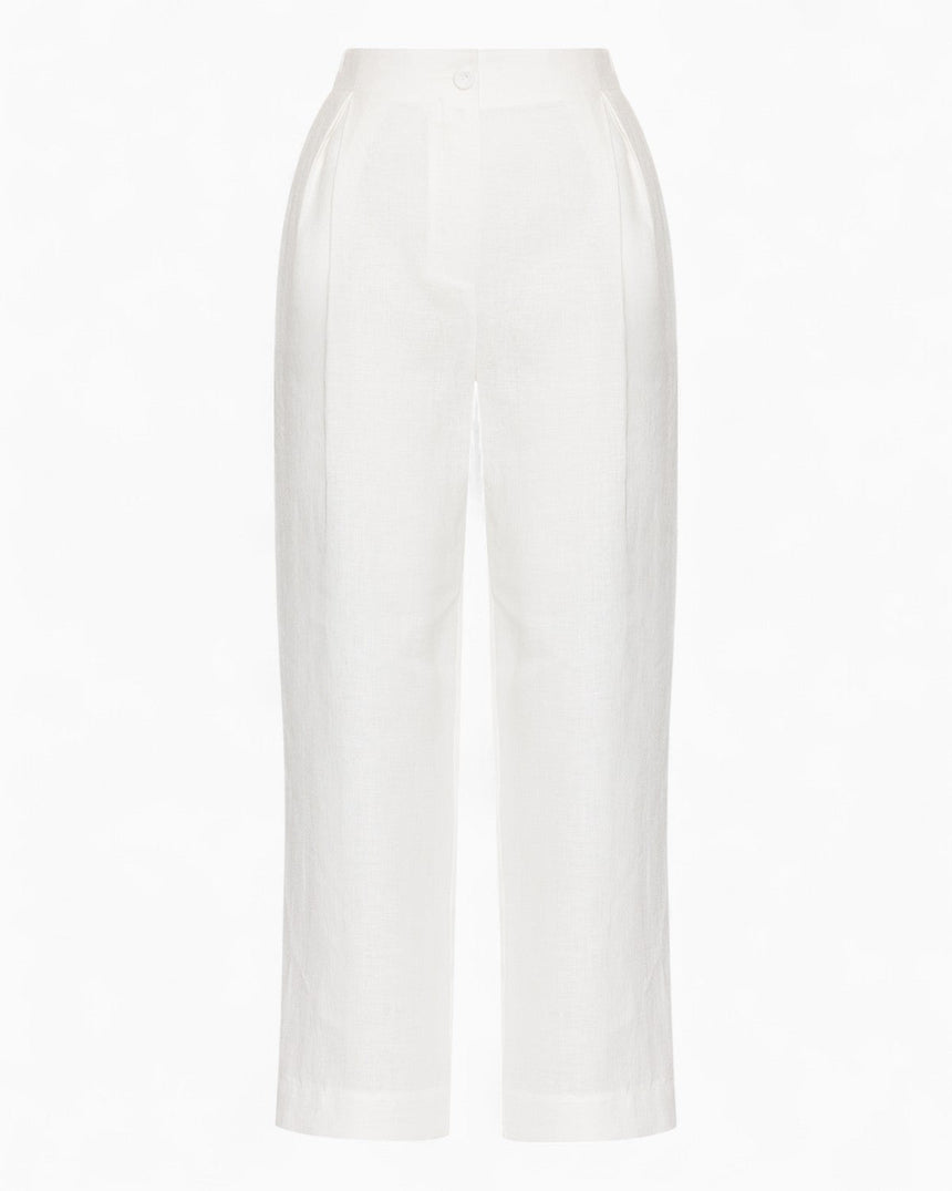 Fine People Community Plant Kadın Keten Pantolon Off-White