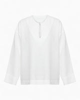 Fine People Community Rain Erkek Keten Gömlek Off - White