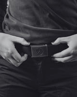 Canvas Brass Belt 4 cm