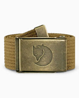 Canvas Brass Belt 4 cm