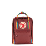 Fjällräven Kånken Rainbow Mini Sırt Çantası Ox Red-Rainbow Pattern