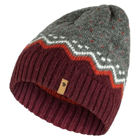 Fjällräven Övik Knit Hat Dark Garnet