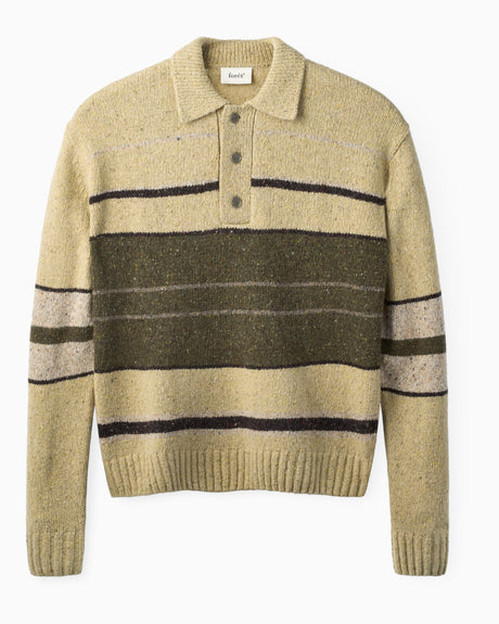 Dawn Stripe Knit Men's Polo