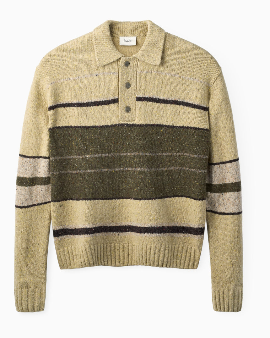 Dawn Stripe Knit Men's Polo
