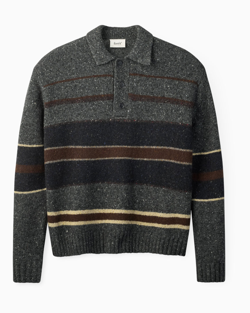 Dawn Stripe Knit Men's Polo