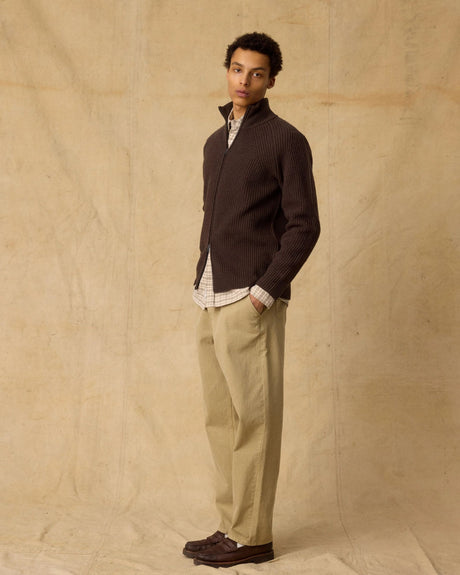 Delta Wool Men's Zip Knit