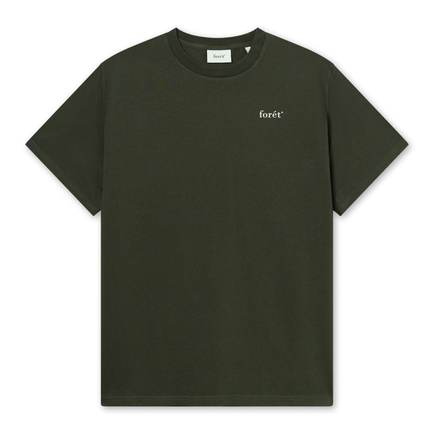 Forét Ocean T-Shirt Dark Moss/Cloud