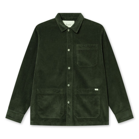 Forét Rowan Overshirt Erkek Gömlek Ceket Dark Moss Corduroy