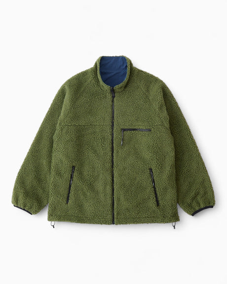 Gramicci Reversible Sherpa Erkek Ceket Olive/Dusty Navy