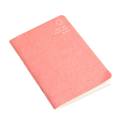 Happily Ever Paper Motto Want Defter Pink